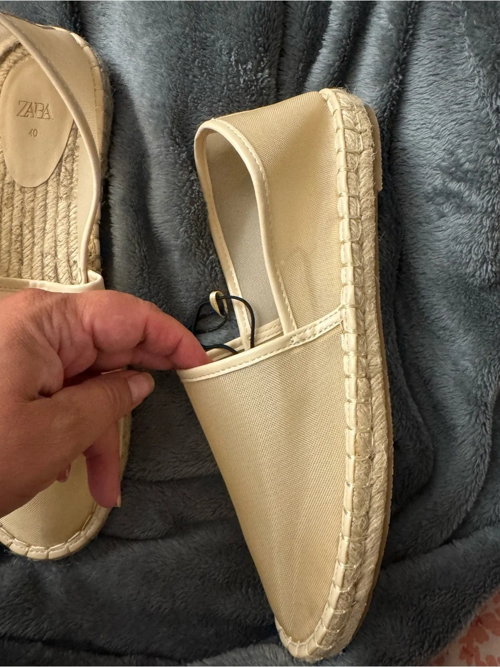 Zara espadrille slip